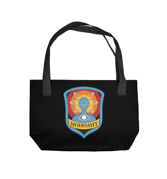 Пляжная сумка с изображением Монолит цвета 