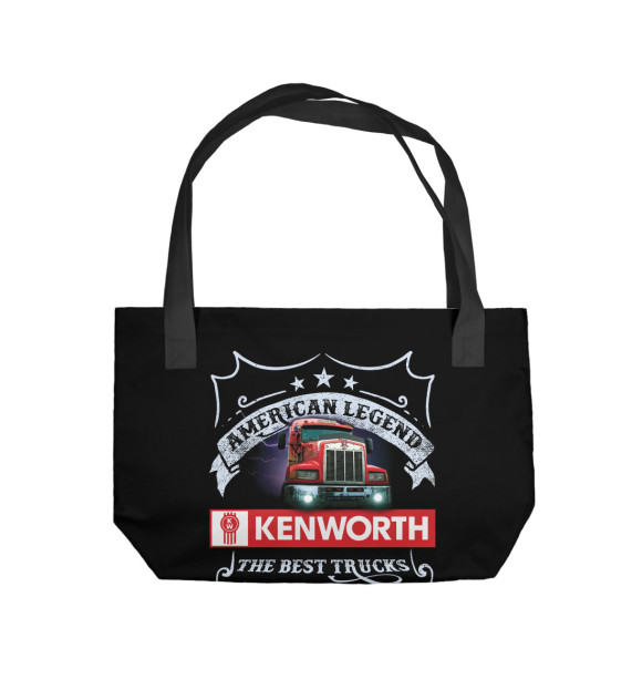 Пляжная сумка с изображением Kenworth T2000 цвета 