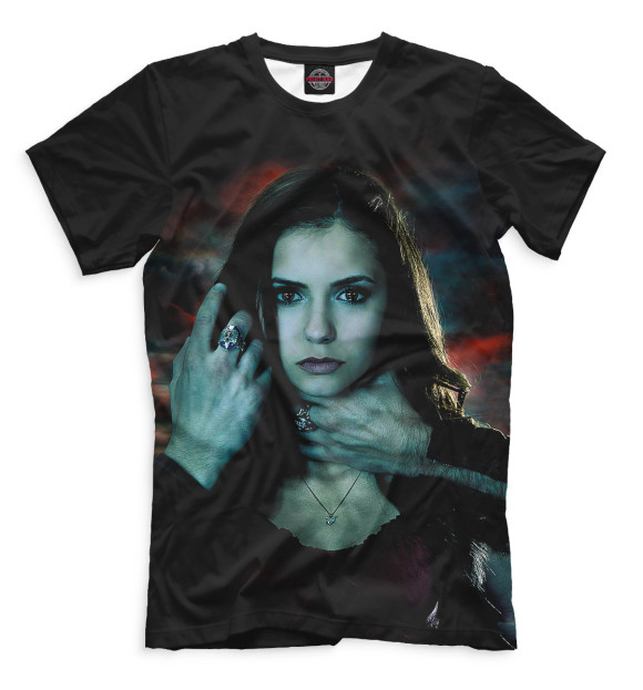 Футболка для мальчиков с изображением Елена Гилберт цвета Черный