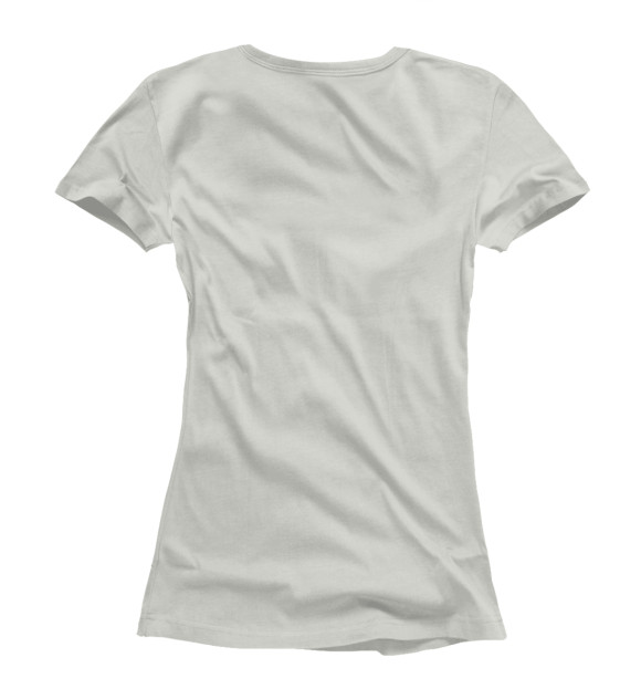 Женская футболка с изображением Кот в руках цвета Белый
