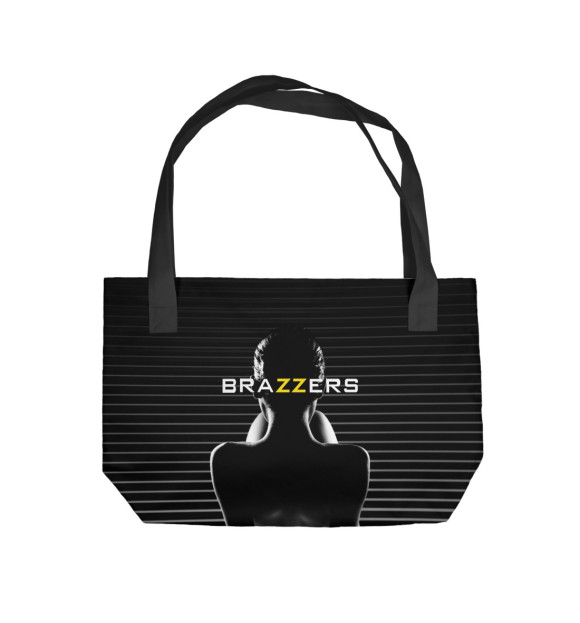 Пляжная сумка с изображением BRAZZERS цвета 