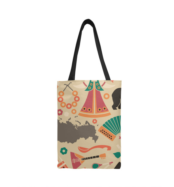 Сумка-шоппер с притом Санкт-Петербург цвета  Сумка-шоппер с изображением Санкт-Петербург цвета