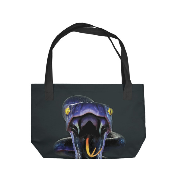 Пляжная сумка с изображением Змея цвета 