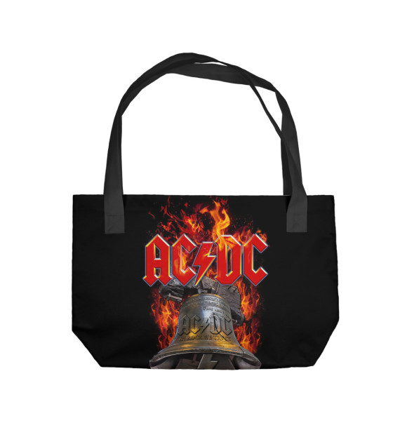 Пляжная сумка с изображением AC/DC цвета 