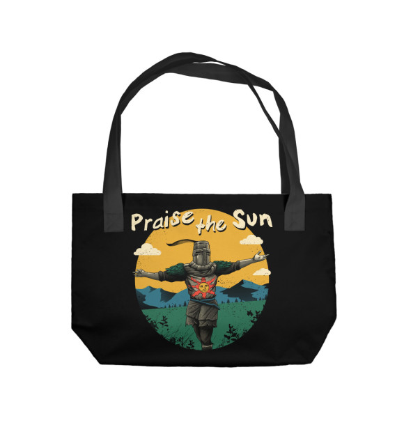 Пляжная сумка с изображением Солер цвета 