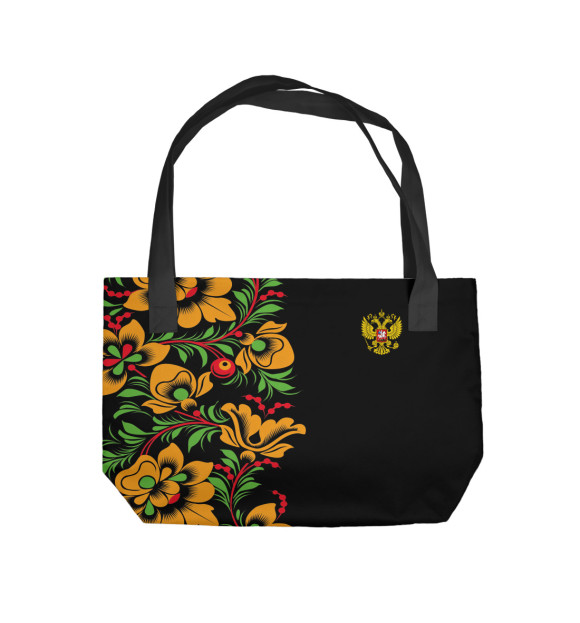 Пляжная сумка с изображением Россия цвета 