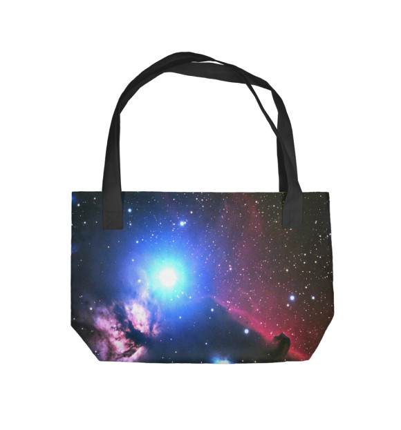 Пляжная сумка с изображением Полярная звезда цвета 