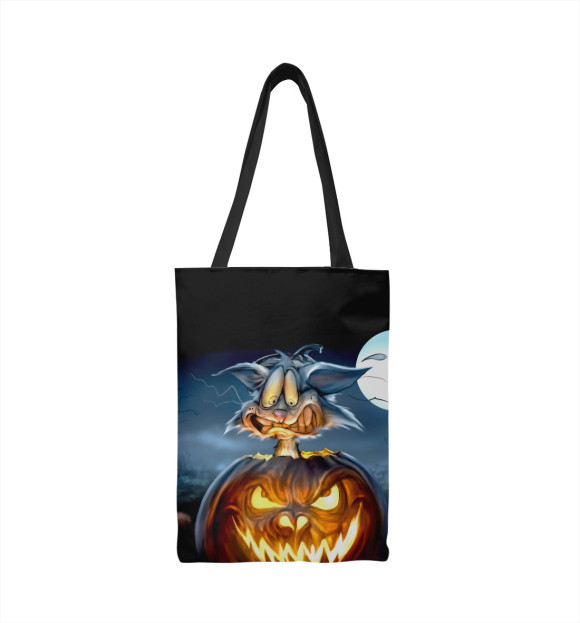 Сумка-шоппер с изображением Хэллоуин цвета 
