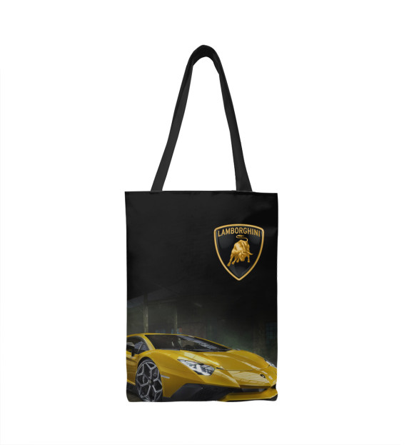 Сумка-шоппер с изображением Lamborghini цвета 