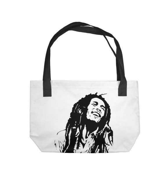 Пляжная сумка с изображением Боб Марли цвета 