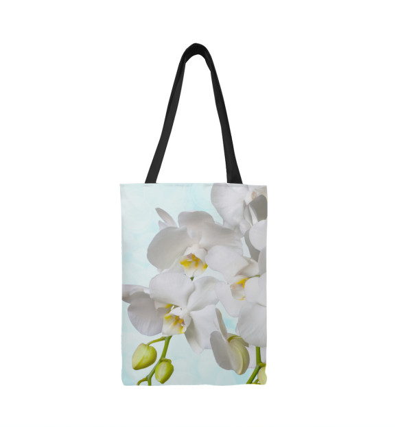 Сумка-шоппер с изображением Белоснежная орхидея цвета 