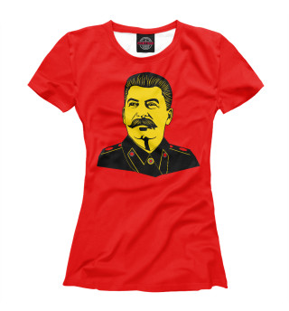 Женская футболка Вождь СССР