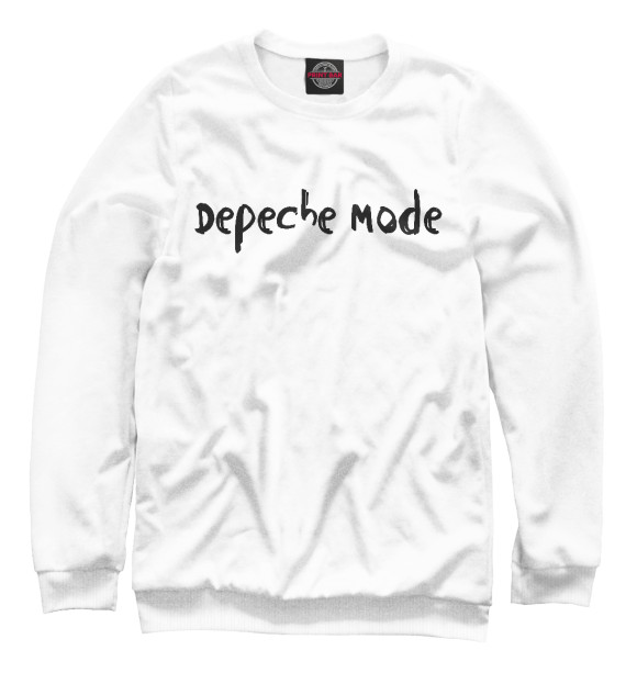 Мужской свитшот с изображением Depeche Mode цвета Белый