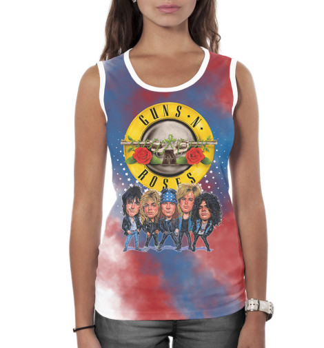 

Майки Print Bar, Белый, Guns N' Roses