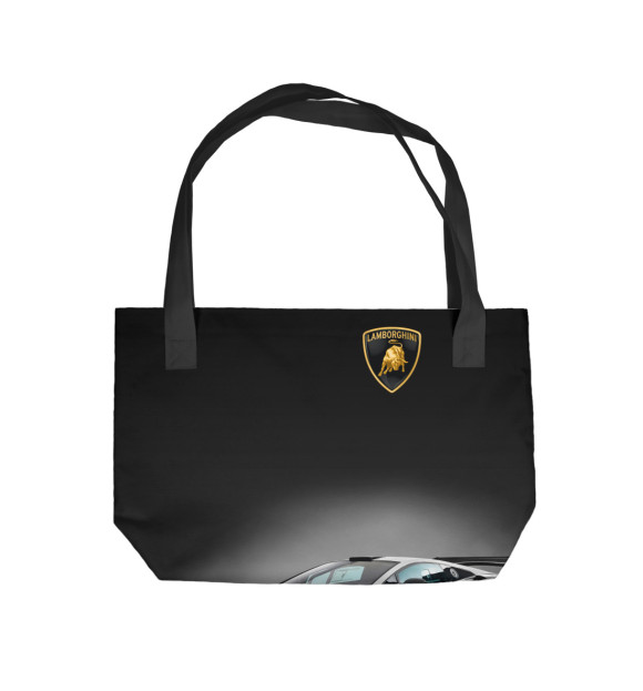 Пляжная сумка с изображением Lamborghini цвета 