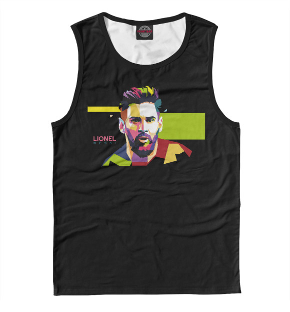 Майка для мальчика с изображением Messi цвета Белый