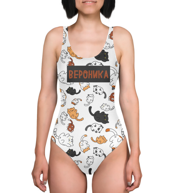 Купальник-боди с изображением Вероника цвета 