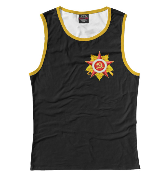 Майка для девочки с изображением Рожденный в СССР цвета Белый