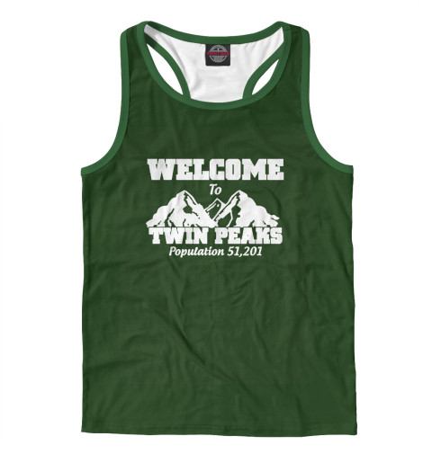 

Майки борцовки Print Bar, Белый, Welcome to Twin Peaks