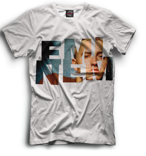 Футболка для мальчиков с изображением Eminem цвета Черный