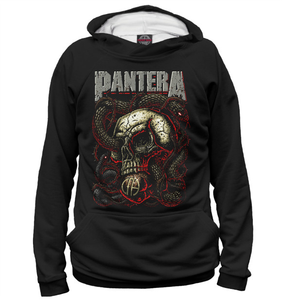 Женское худи с изображением Pantera цвета Белый