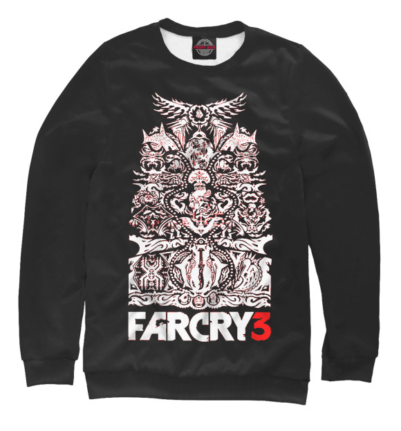 Женский свитшот с изображением Far Cry 3 цвета Белый
