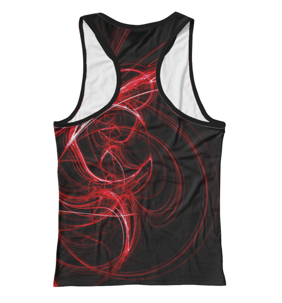 Женская майка-борцовка с изображением Дым цвета Белый