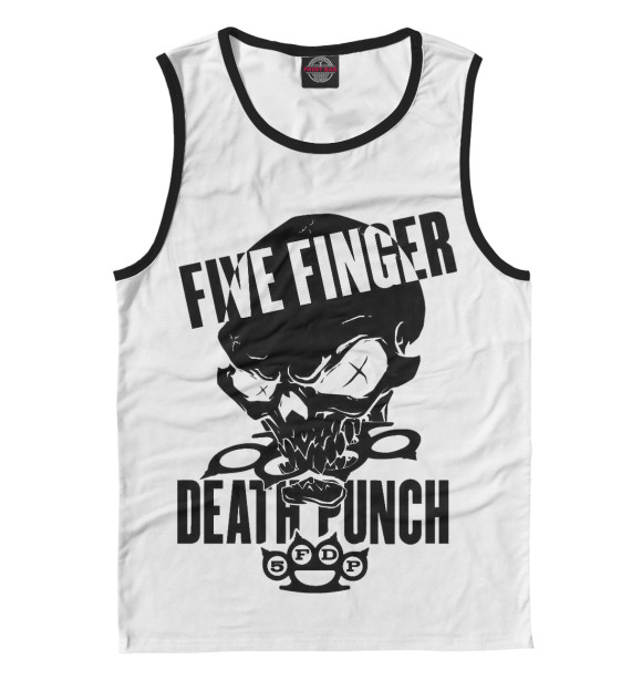 Майка для мальчика с изображением Five Finger Death Punch цвета Белый