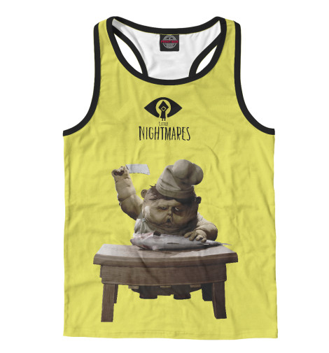 

Майки борцовки Print Bar, Белый, Creepy cook of Little nightmares