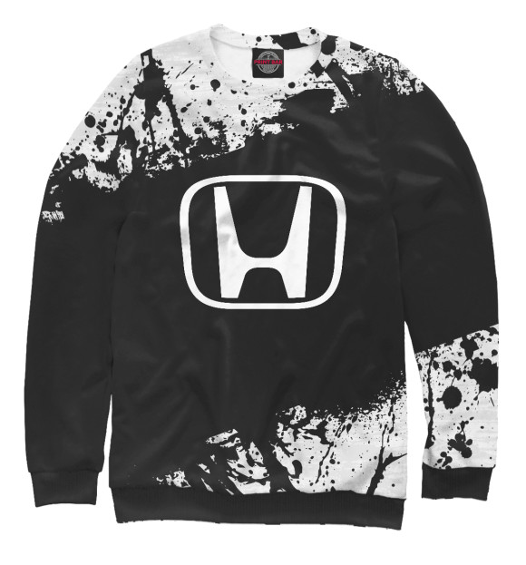Свитшот для девочек с изображением HONDA SPORT цвета Белый