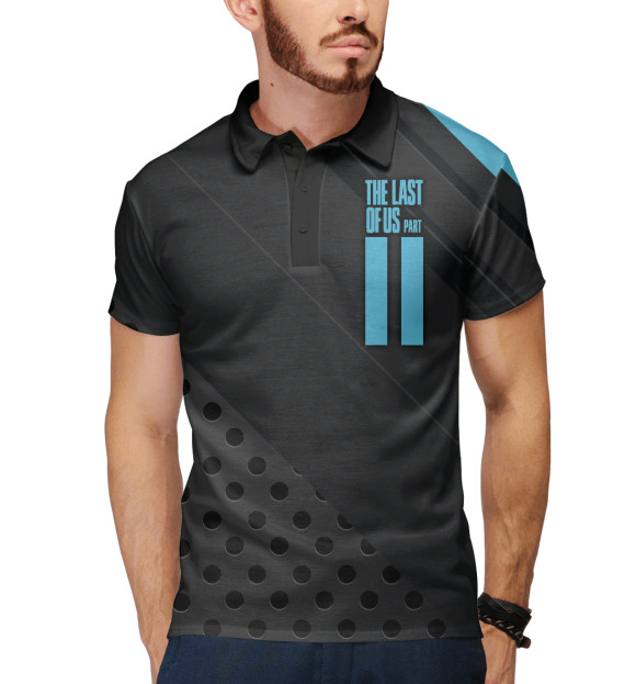 Мужское поло с притом The Last of Us 2 цвета Белый Мужское поло с изображением The Last of Us 2 цвета Белый