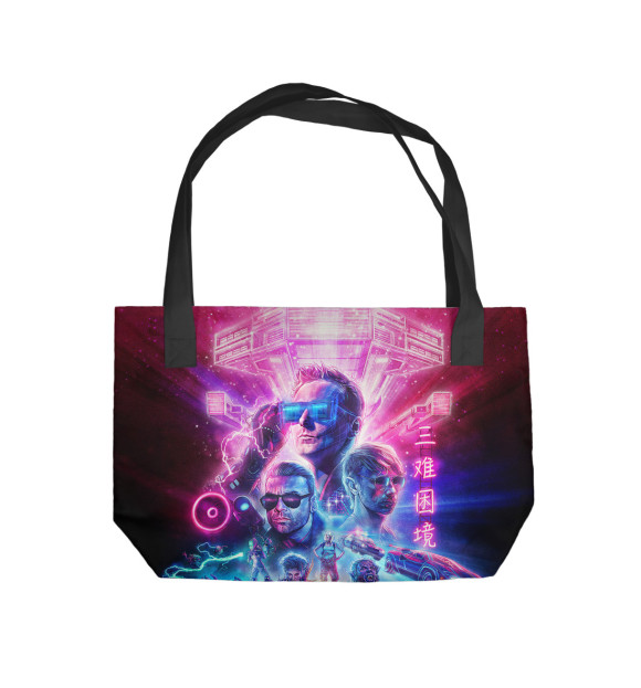 Пляжная сумка с изображением Muse - Simulation Theory цвета 