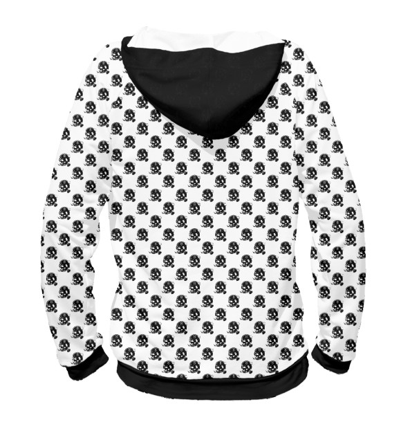 Мужское худи с изображением Jolly Roger цвета Белый