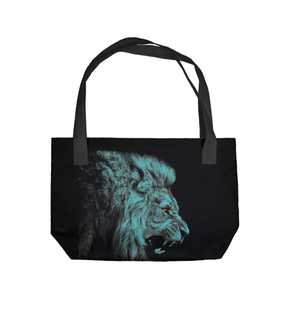 Пляжная сумка с изображением Арт Лев цвета 