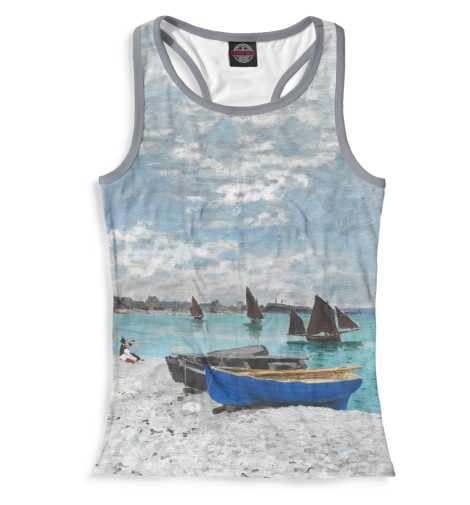 

Майки борцовки Print Bar, Белый, Пляж в Сен-Адрессе