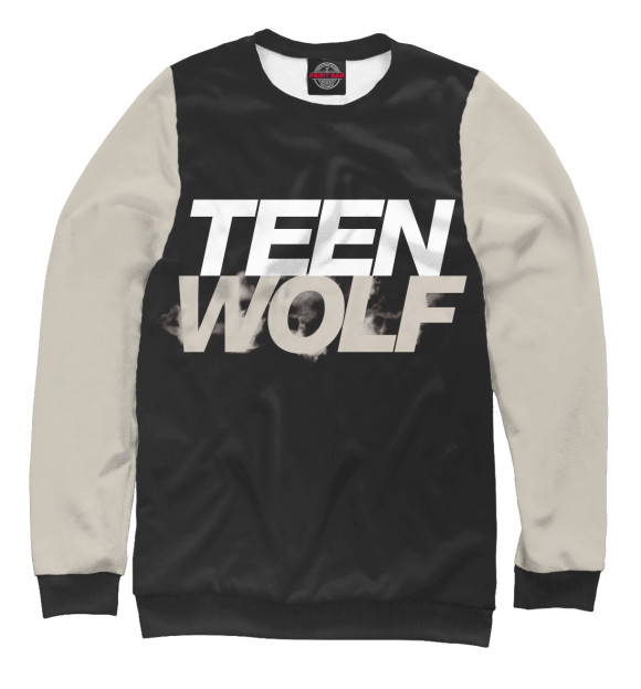 Мужской свитшот с изображением Teen Wolf цвета Белый
