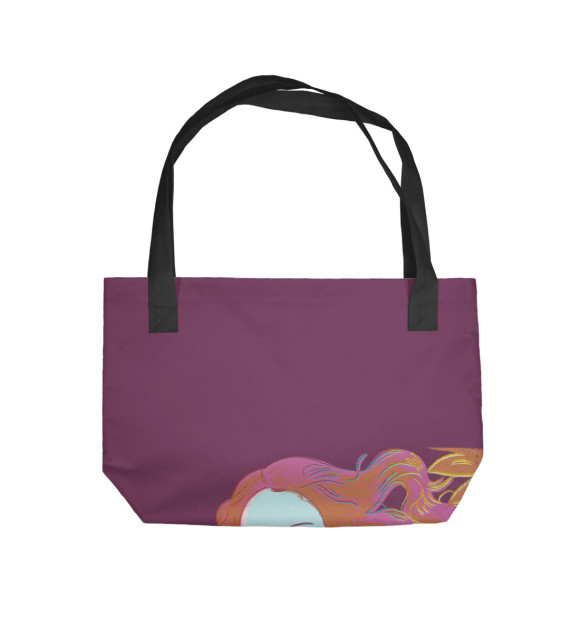 Пляжная сумка с изображением Magenta Venus цвета 