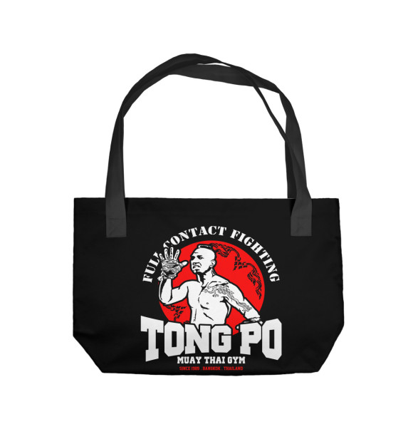 Пляжная сумка с изображением Tong Po цвета 