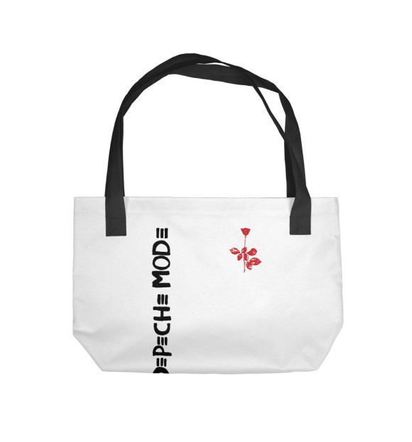 Пляжная сумка с изображением Depeche Mode цвета 