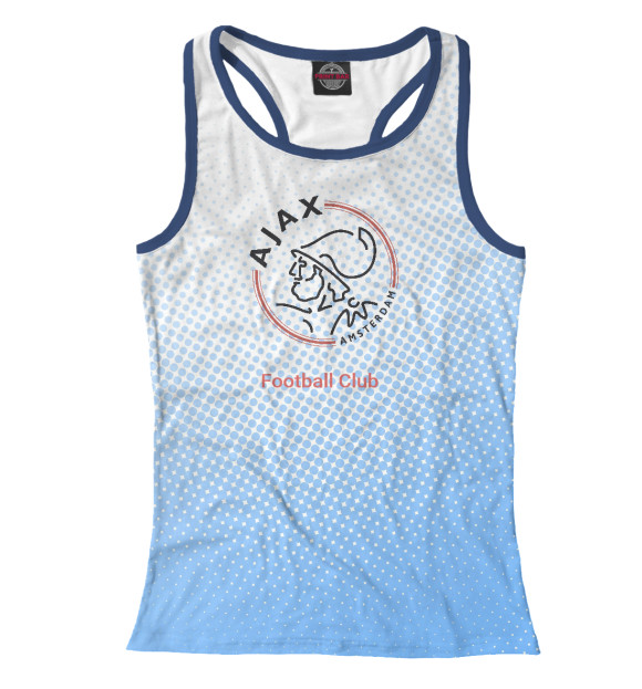 Женская майка-борцовка с изображением Ajax цвета Белый