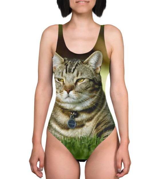 Купальник-боди с изображением BarsikClothes цвета 