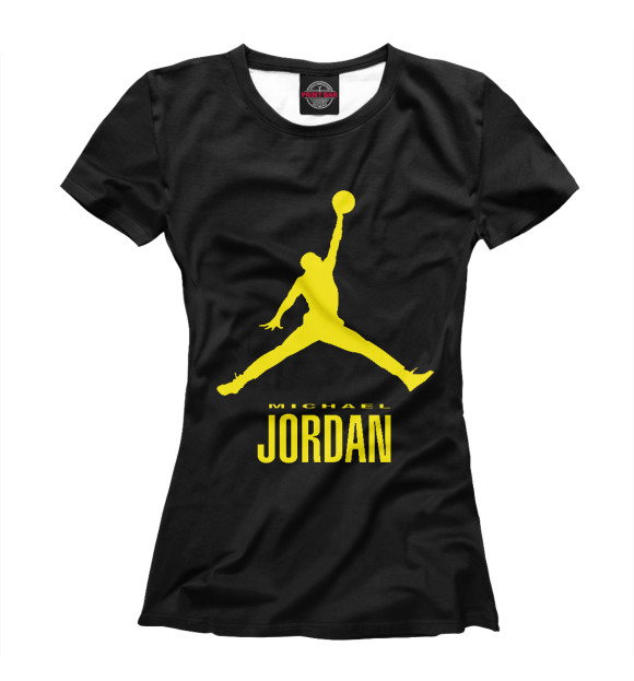 Женская футболка с изображением Jordan цвета Белый