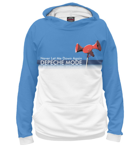 

Худи Print Bar, Белый, Never Let Me Down Again