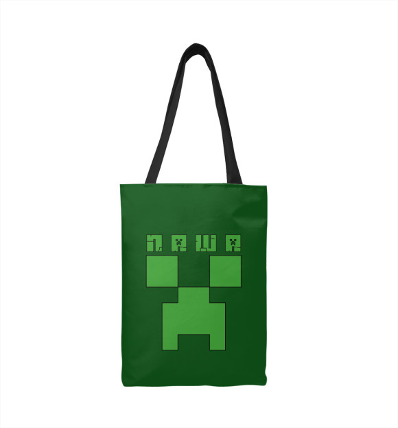 Сумка-шоппер с изображением Паша - Minecraft цвета 