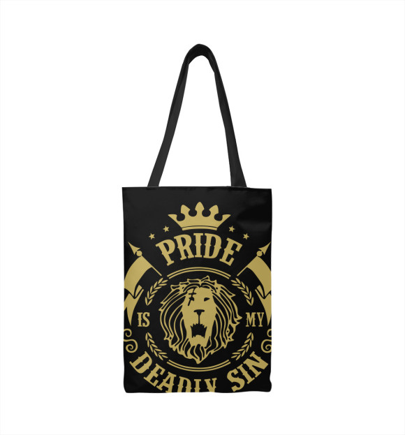 Сумка-шоппер с изображением Pride is my sin цвета 