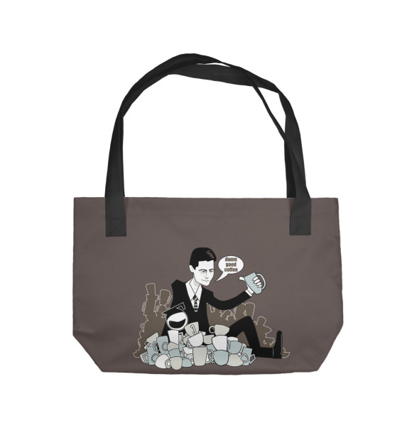 Пляжная сумка с изображением Coops Coffee Break цвета 