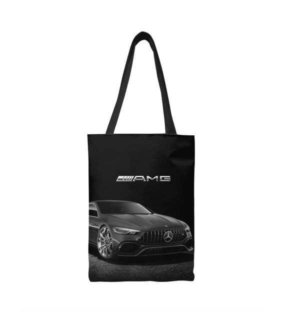 Сумка-шоппер с изображением AMG Gray цвета 