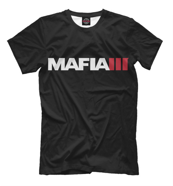 Мужская футболка с изображением Mafia III цвета Черный