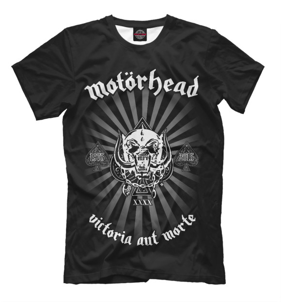 Мужская футболка с изображением Motorhead цвета Черный