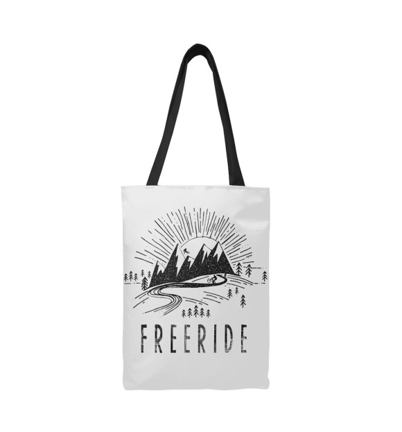 Сумка-шоппер с изображением Freeride цвета 